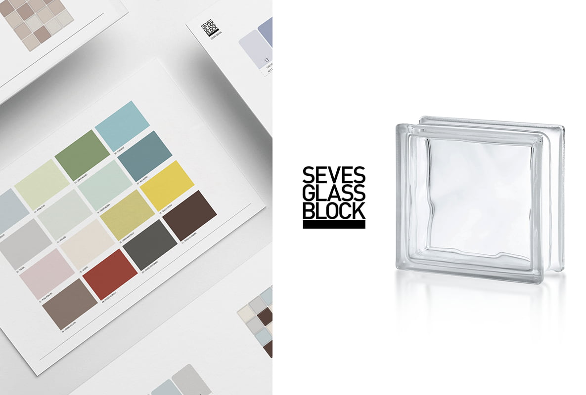 Seves Glass Block Un progetto di colur design per il mattone in vetro